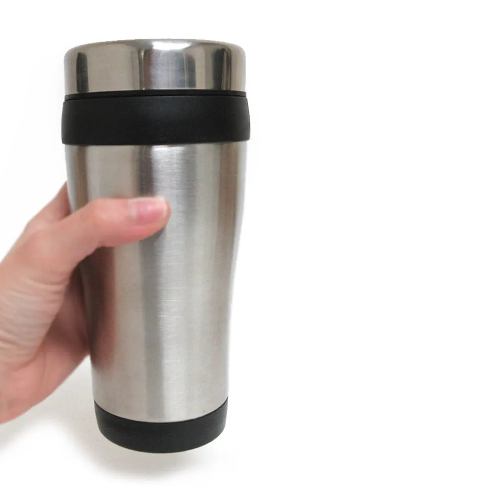 16oz Cup Insulated Coffee Travel Mug Stainless Steel Double Wall Thermos Tumbler