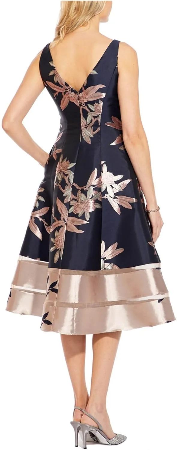 Adrianna Papell Women's Short Jacquard Dress