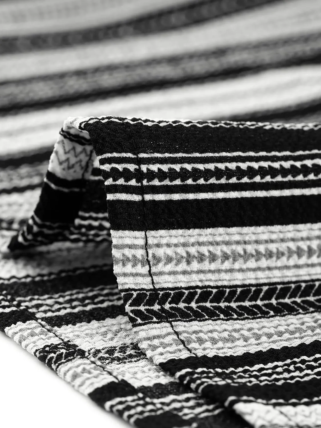 Agnes Orinda Plus Size Palazzo Pants for Women Stripe Boho Wide Leg Paper Bag Pants Beach Casual Summer