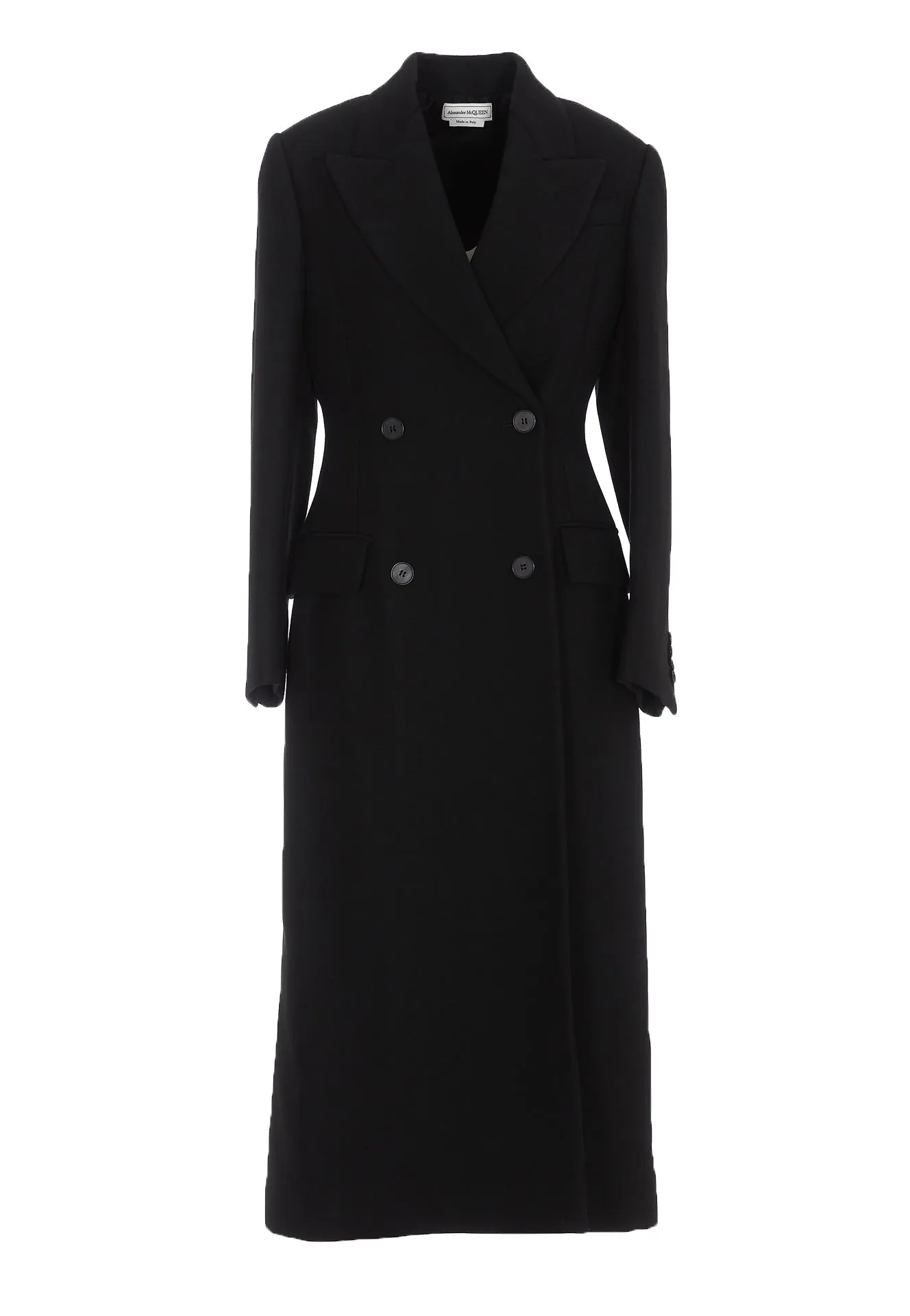 Alexander McQueen Back Tie Double-Breasted Coat
