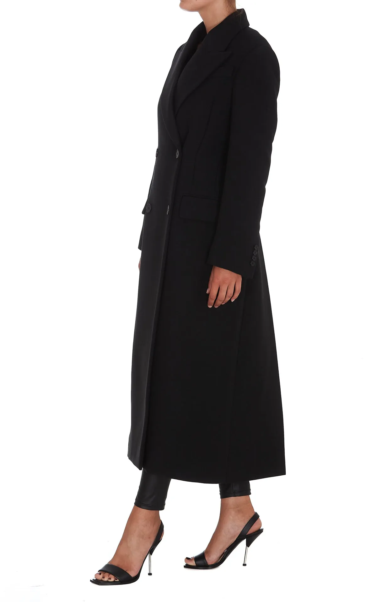 Alexander McQueen Back Tie Double-Breasted Coat