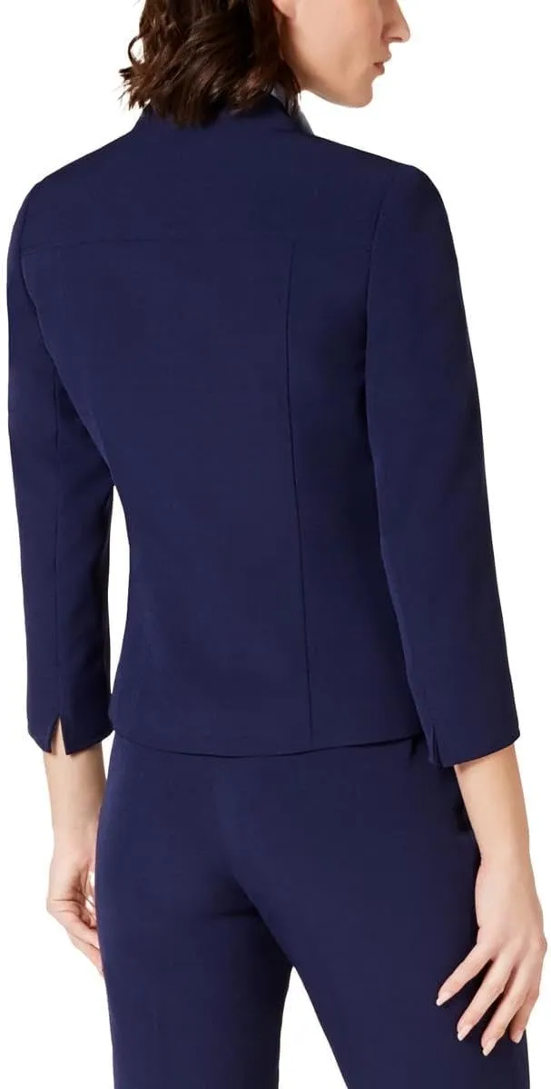 Anne Klein Womens Suit Separate Office Wear Open-Front Blazer