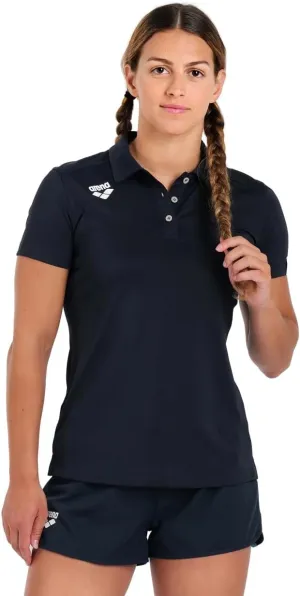 ARENA Women's Team Solid Polo T-Shirt Short Sleeve Active Tee MaxDry Fabric Tailored Fit Athletic Top Gym Exercise Training