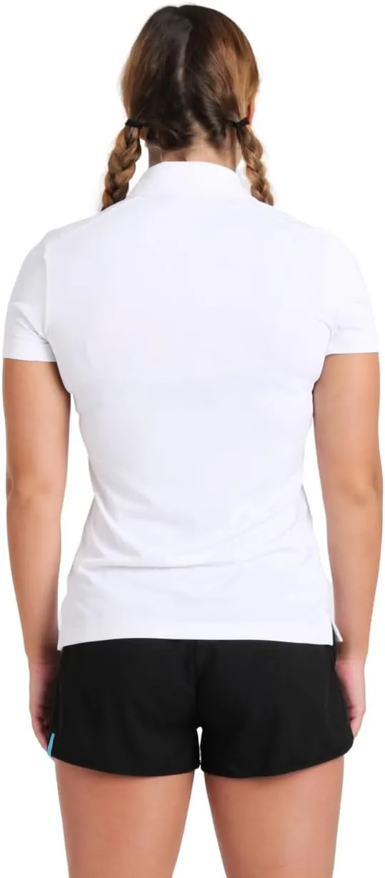 ARENA Women's Team Solid Polo T-Shirt Short Sleeve Active Tee MaxDry Fabric Tailored Fit Athletic Top Gym Exercise Training