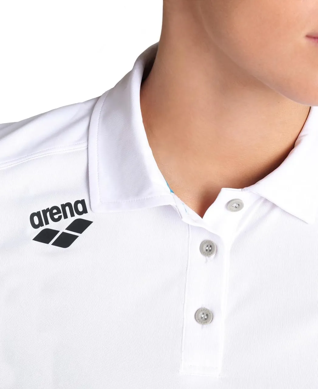 ARENA Women's Team Solid Polo T-Shirt Short Sleeve Active Tee MaxDry Fabric Tailored Fit Athletic Top Gym Exercise Training