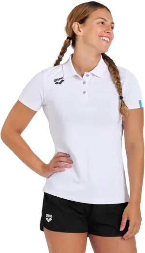 ARENA Women's Team Solid Polo T-Shirt Short Sleeve Active Tee MaxDry Fabric Tailored Fit Athletic Top Gym Exercise Training