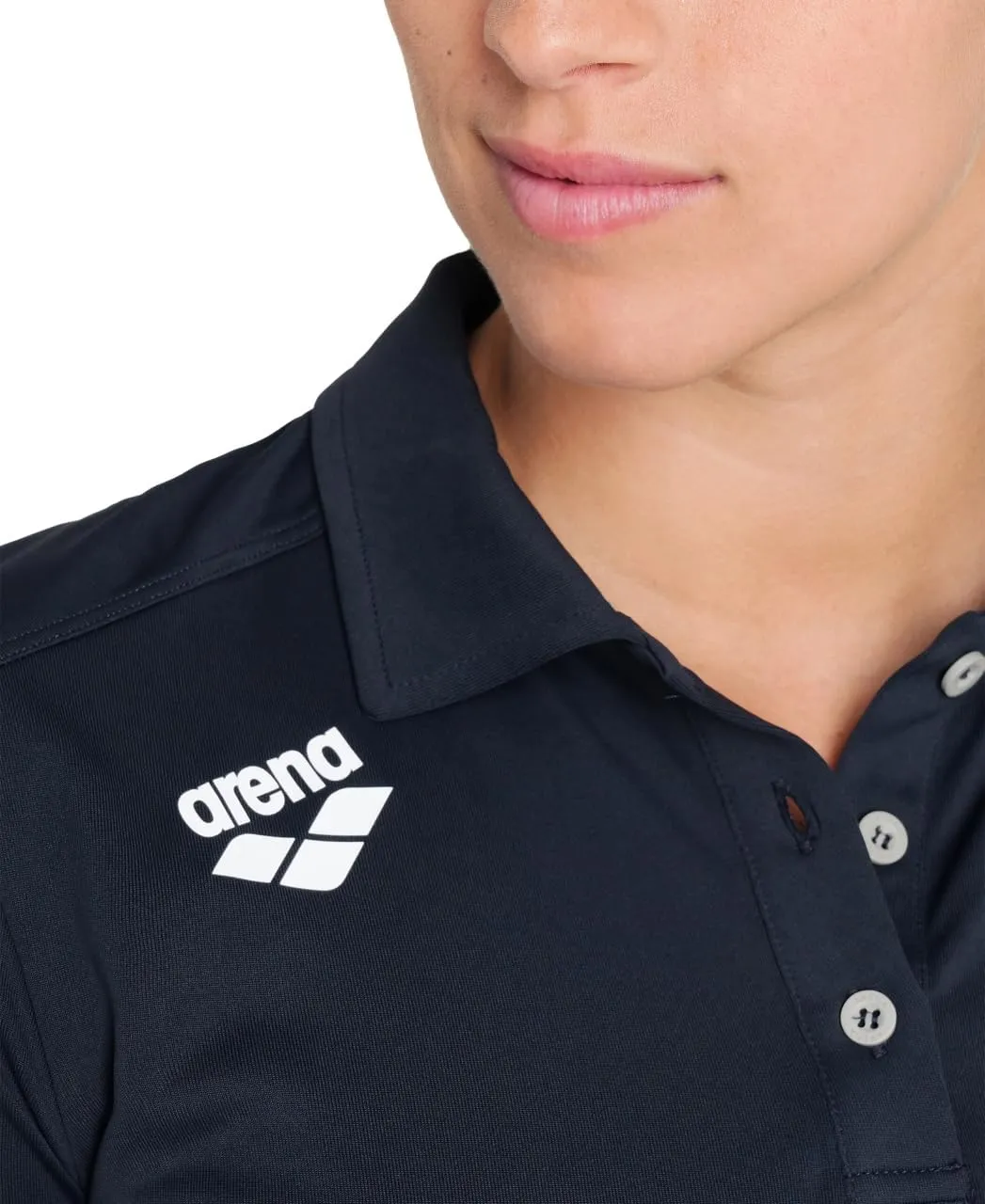 ARENA Women's Team Solid Polo T-Shirt Short Sleeve Active Tee MaxDry Fabric Tailored Fit Athletic Top Gym Exercise Training