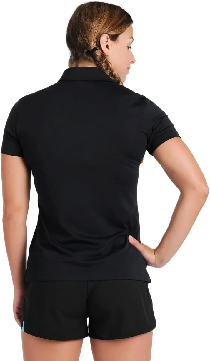 ARENA Women's Team Solid Polo T-Shirt Short Sleeve Active Tee MaxDry Fabric Tailored Fit Athletic Top Gym Exercise Training