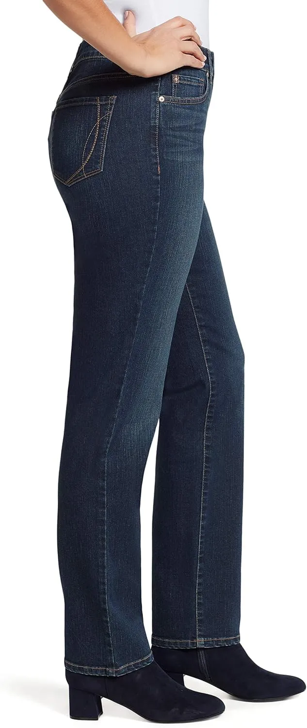 Bandolino Women's Mandie Signature Fit High Rise Straight Jean