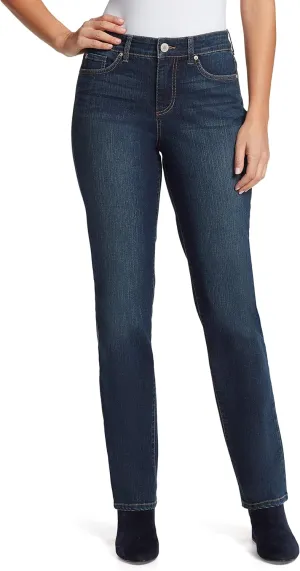 Bandolino Women's Mandie Signature Fit High Rise Straight Jean