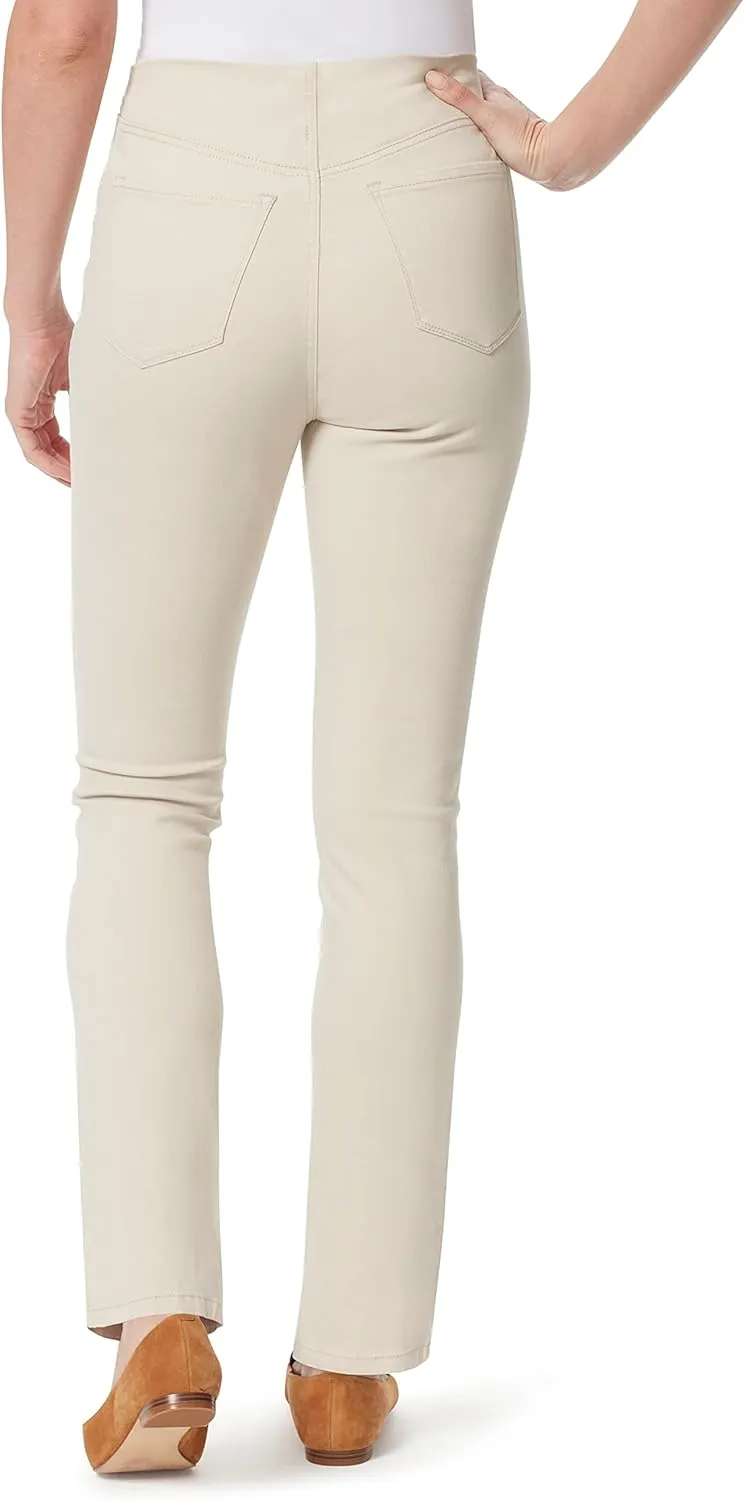 Bandolino Women's Tessa Tummy Control Pull on Slim Straight Jean