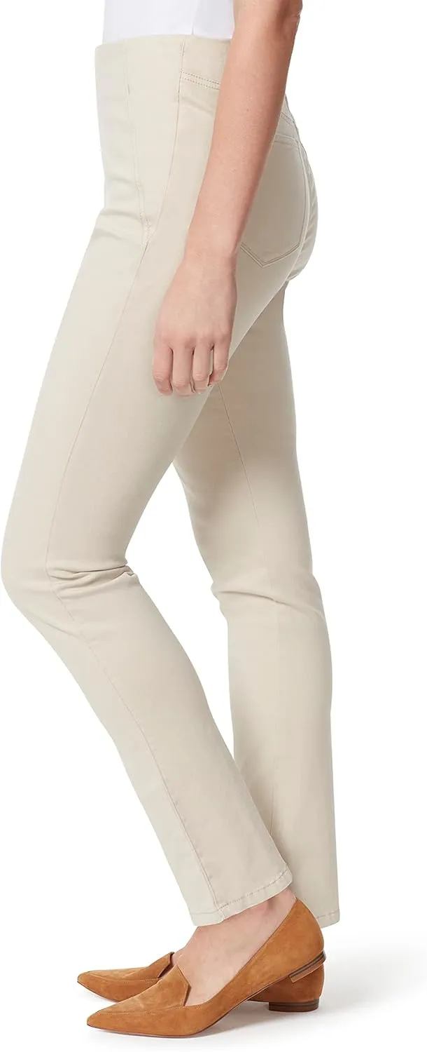 Bandolino Women's Tessa Tummy Control Pull on Slim Straight Jean