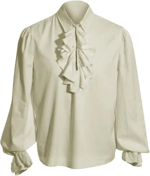 Bbalizko Mens Pirate Shirt Ruffle Victorian Renaissance Steampunk Vampire Poet Shirts Gothic Medieval Costume