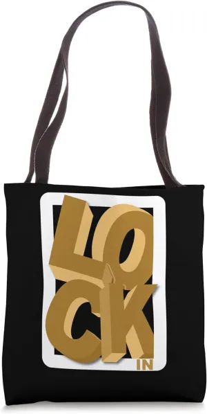 Brown LOCKED-IN Brown Graphic Tote Bag