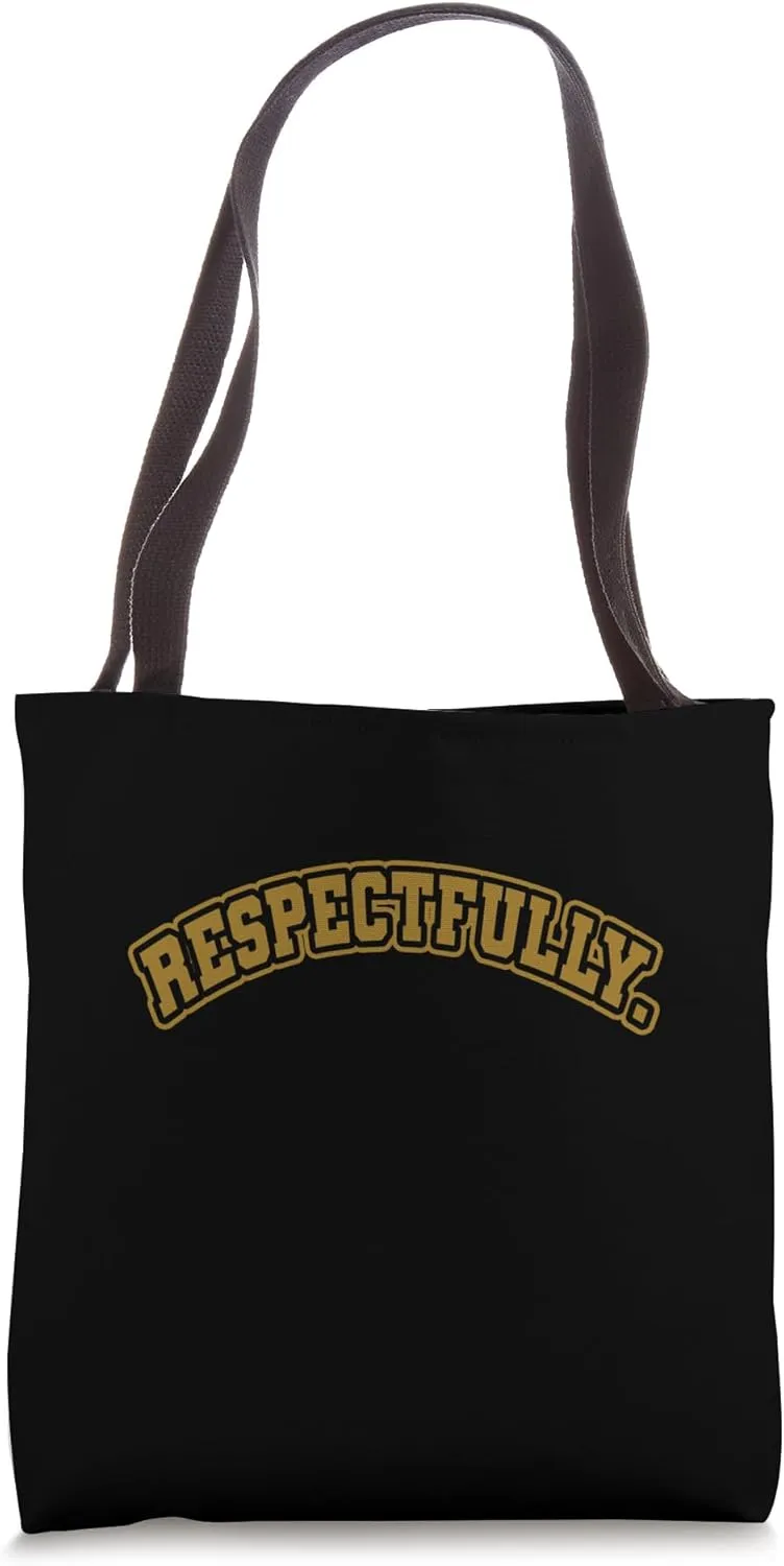 Brown Respectfully Brown Graphic Tote Bag