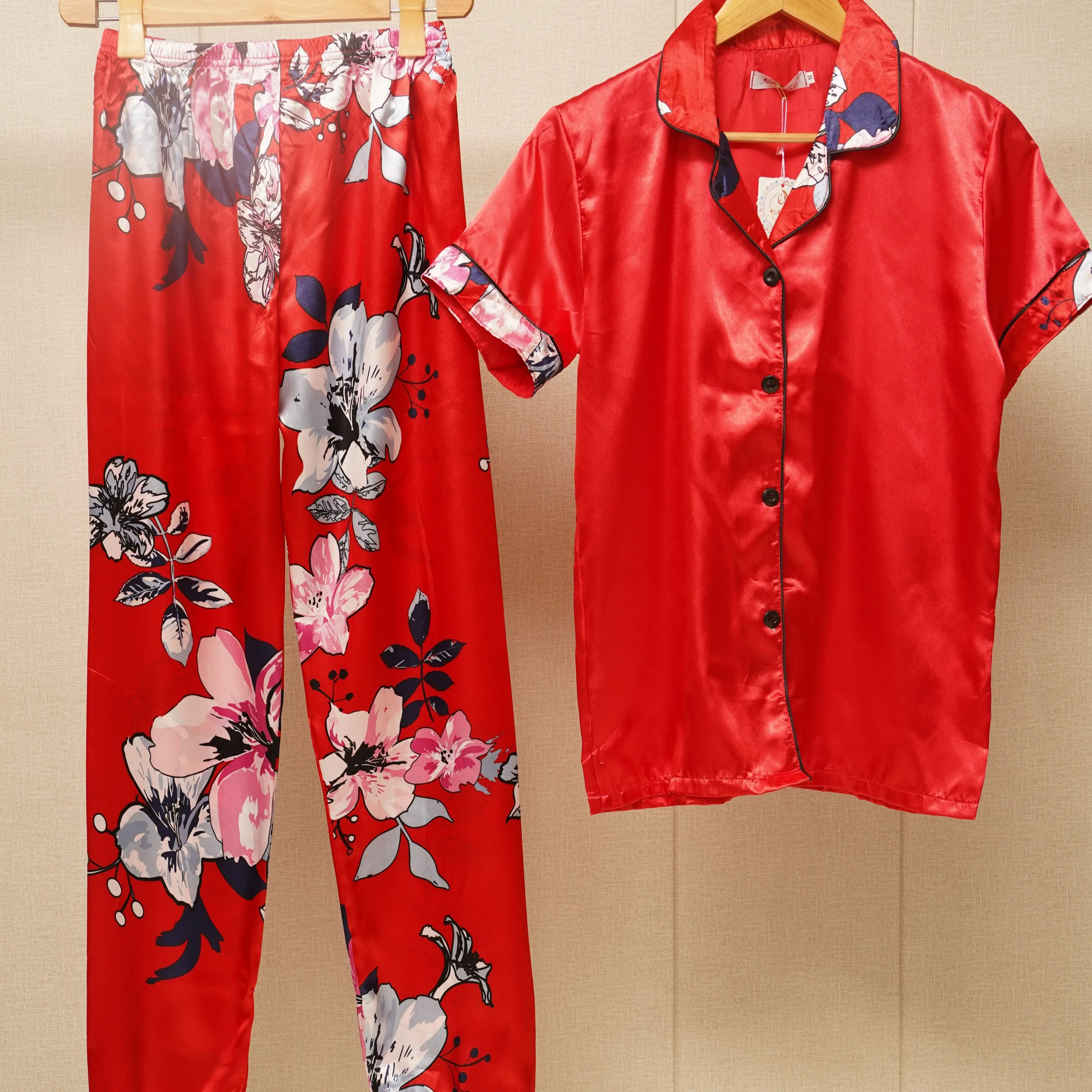 Button Female  2Pcs Sleepwear (WF-008)
