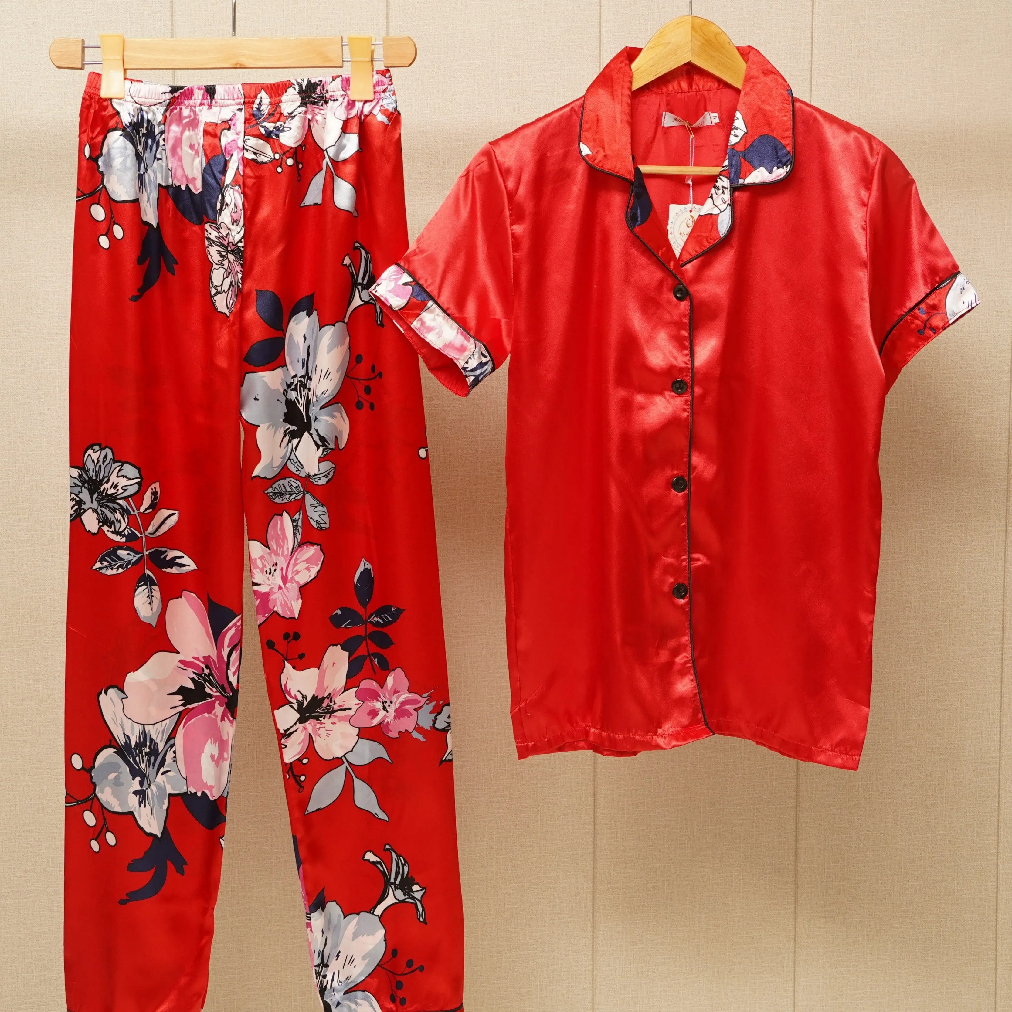 Button Female  2Pcs Sleepwear (WF-008)