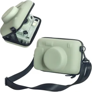 CAIYOULE Camera Case for Fujifilm Instax Wide 400/300/210 Instant Film Camera, Protective Hard EVA Shell Camera Crossbody Bag with Adjustable Shoulder Strap, Green (No Camera)