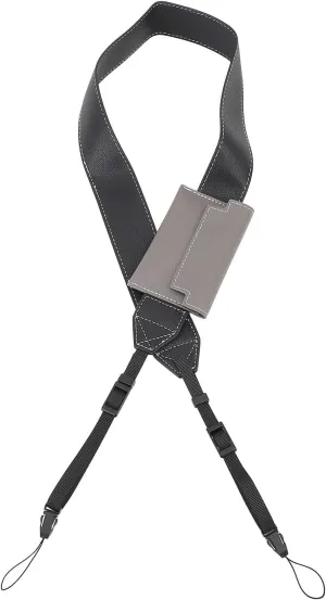 Chamber Strap, Camera Shoulder Strap Ergonomic Belt Leather Wear 4 Cm Wide for Mirror Camera DSLR (Black)