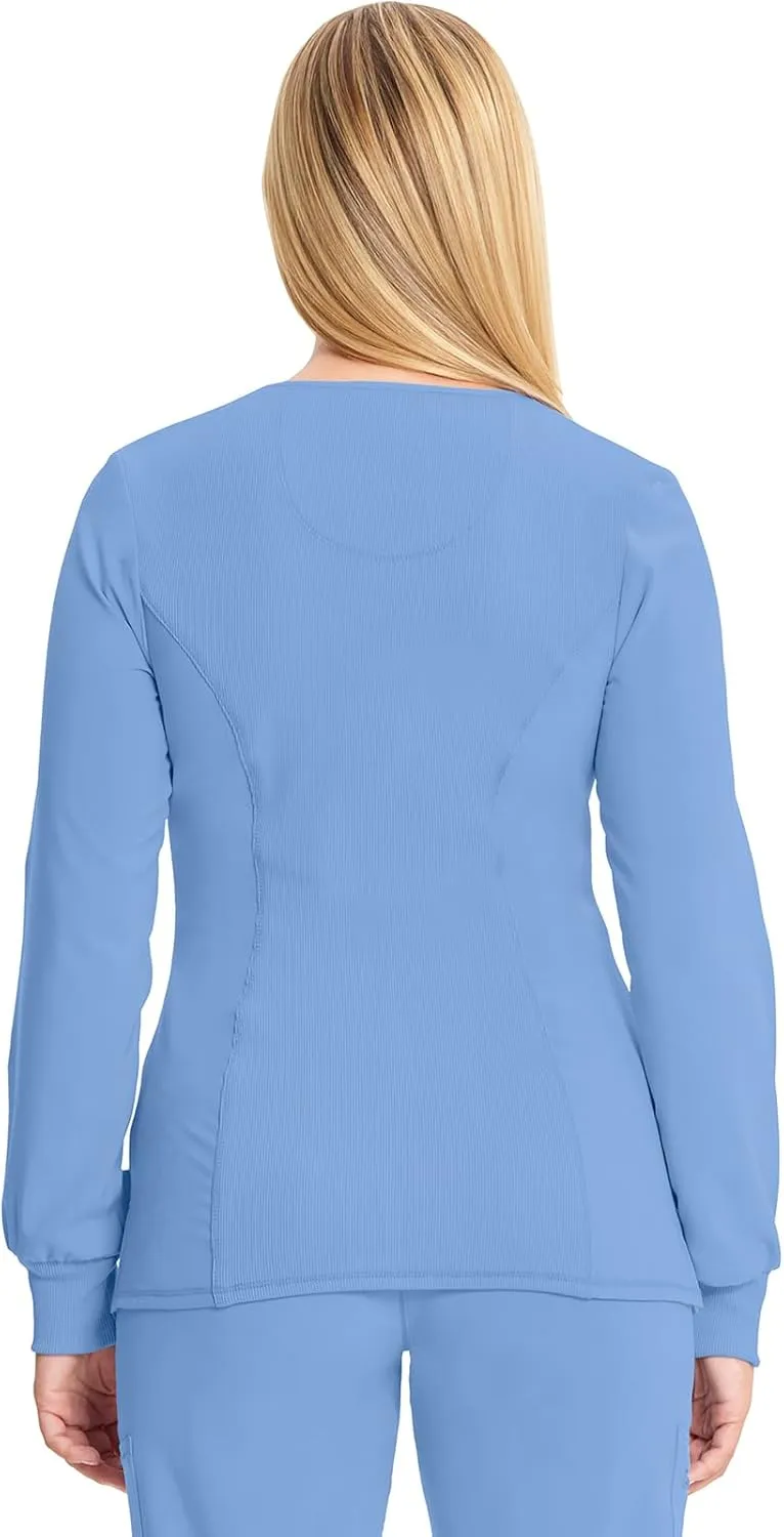 Cherokee Long Sleeve Scrubs for Women, 4-Way Stretch Performance Fabric CK781A