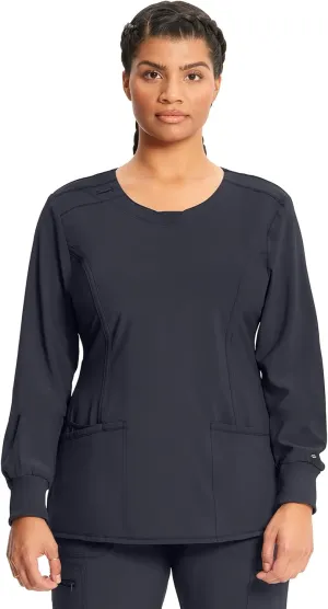 Cherokee Long Sleeve Scrubs for Women, 4-Way Stretch Performance Fabric CK781A