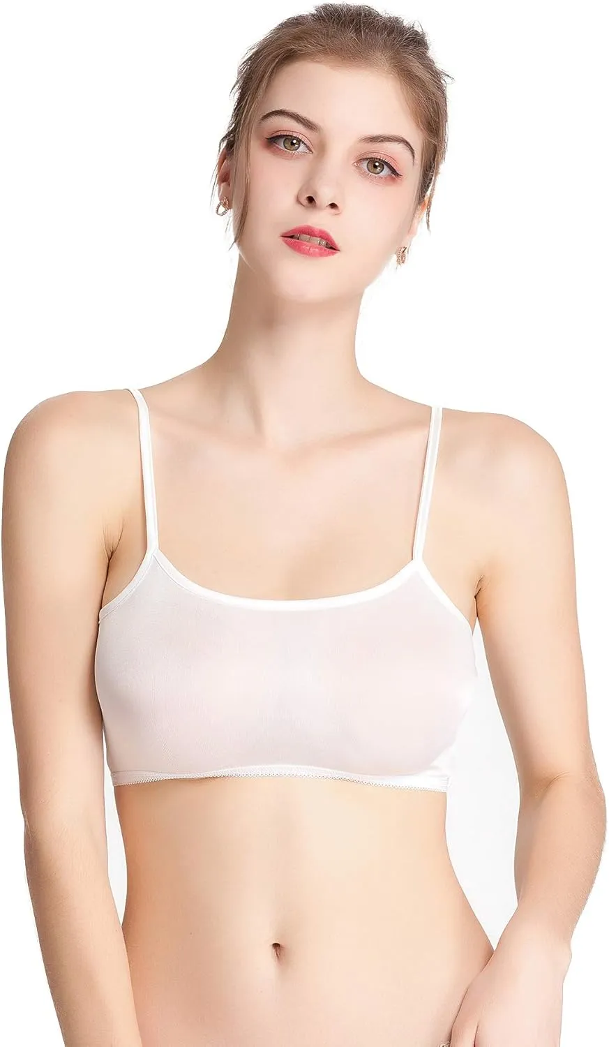 CLC Women's Mulberry Silk Half Camisole Non-Padded Tops