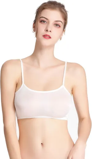 CLC Women's Mulberry Silk Half Camisole Non-Padded Tops