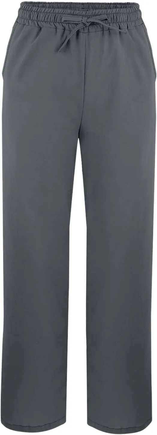 Cotton Linen Pants for Women Summer Beach Lounge with Pockets Loose Fit Casual Elastic Waist Trousers