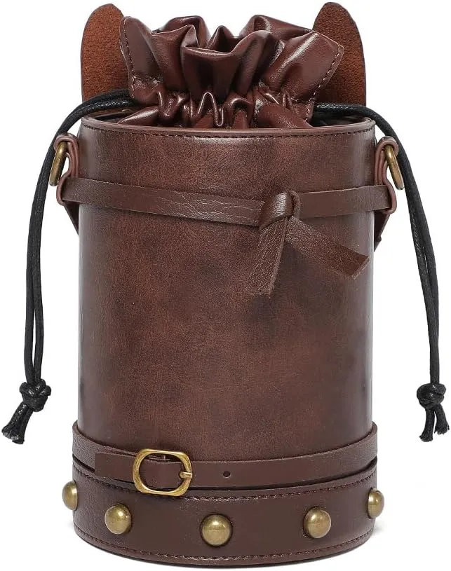 Creative Horse Head Women's Shoulder Crossbody Bag Medieval Retro Style Handbags PU Leather Bucket Bag purses