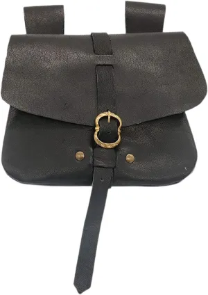Fanny Pack Waist Pouch Costume Accessories Steampunk Medieval Waist Bag Belt Pouch for Stage Performance Holiday Party Women, Black