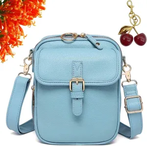 Forcipower Crossbody Bag, 2025 New Leather Crossbody Purse, Urvashi Adjustable Shoulder Strap with Built in Wallet