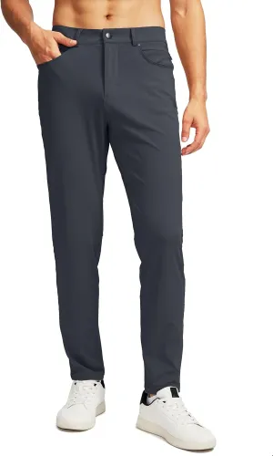 G Gradual Men's Stretch Golf Pants with 6 Pockets Slim Fit Dress Pants for Men Travel Casual Work