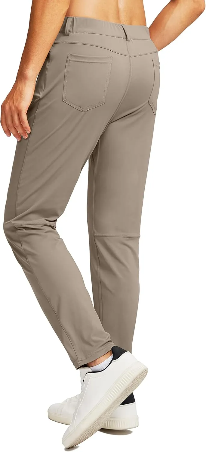 G Gradual Men's Stretch Golf Pants with 6 Pockets Slim Fit Dress Pants for Men Travel Casual Work
