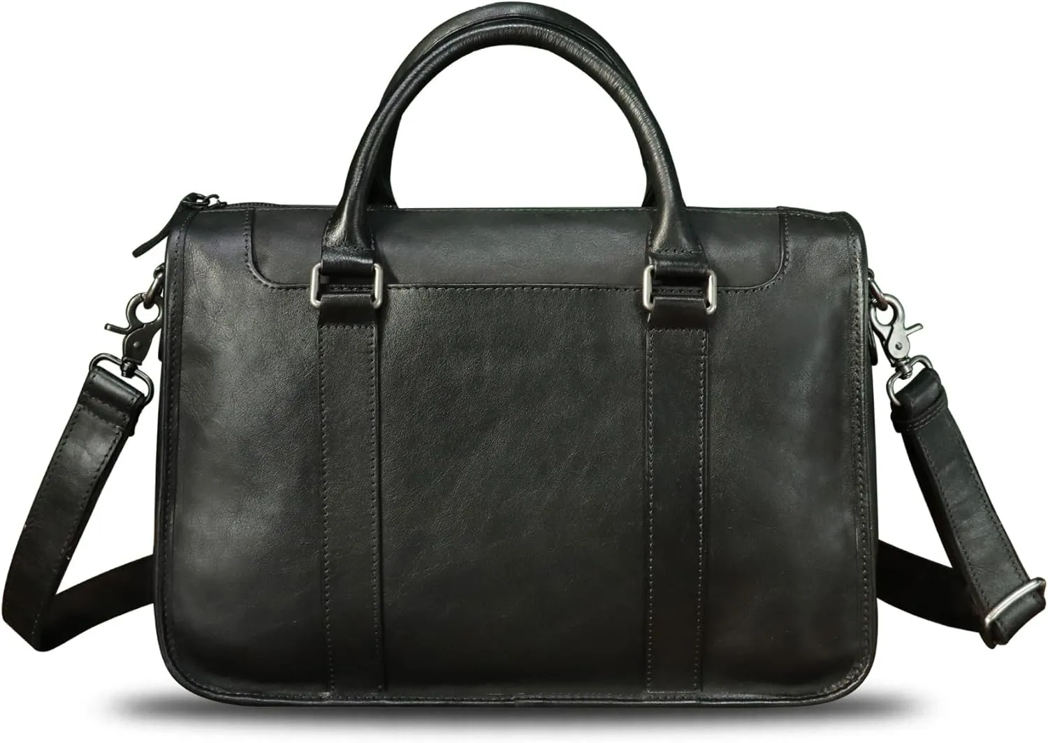 Genuine Leather Messenger Briefcase Bags for Men Vintage Real Leather Shoulder Purse Crossbody Bag Computer Laptop Bag