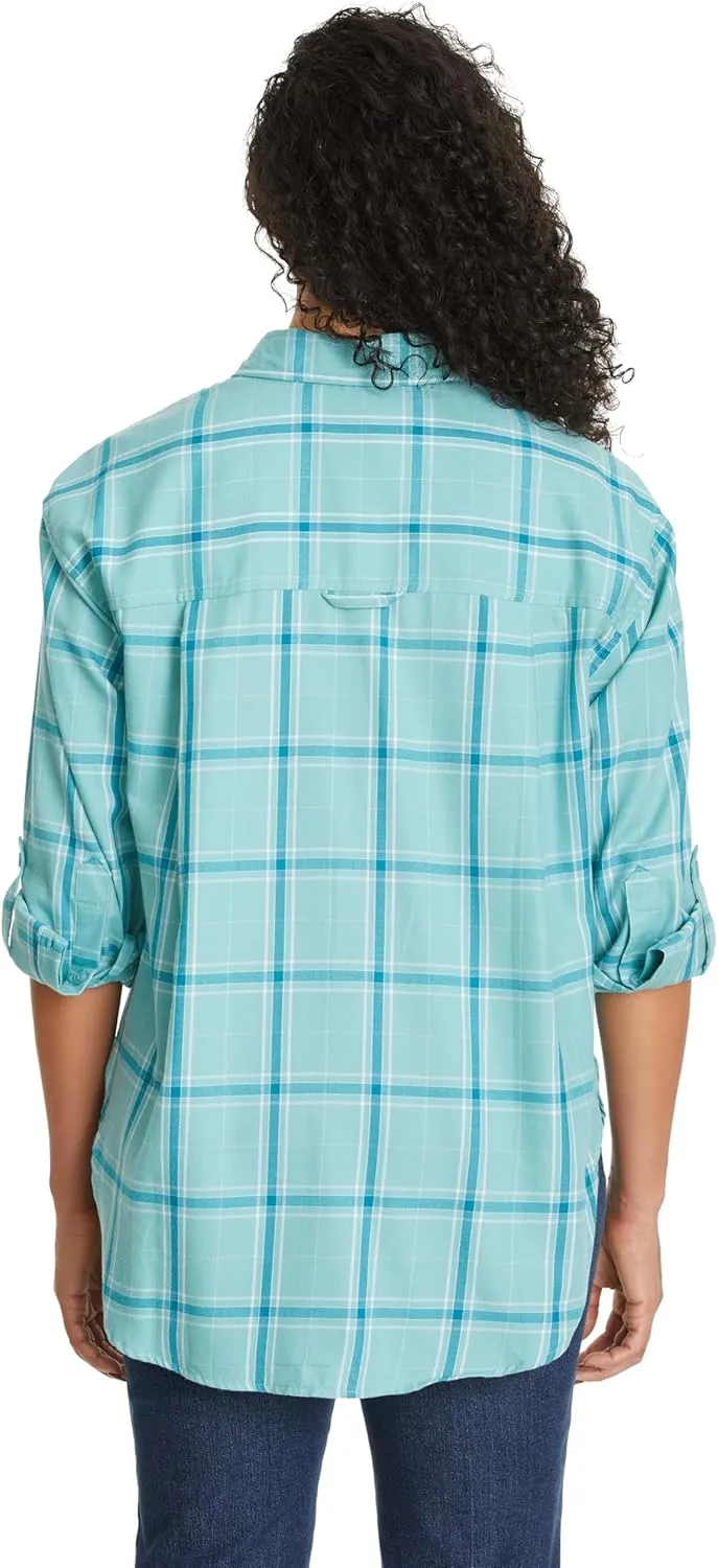 Gloria Vanderbilt Women's Amanda Oversized Button Down Shirt with Roll-tab Sleeves Standard