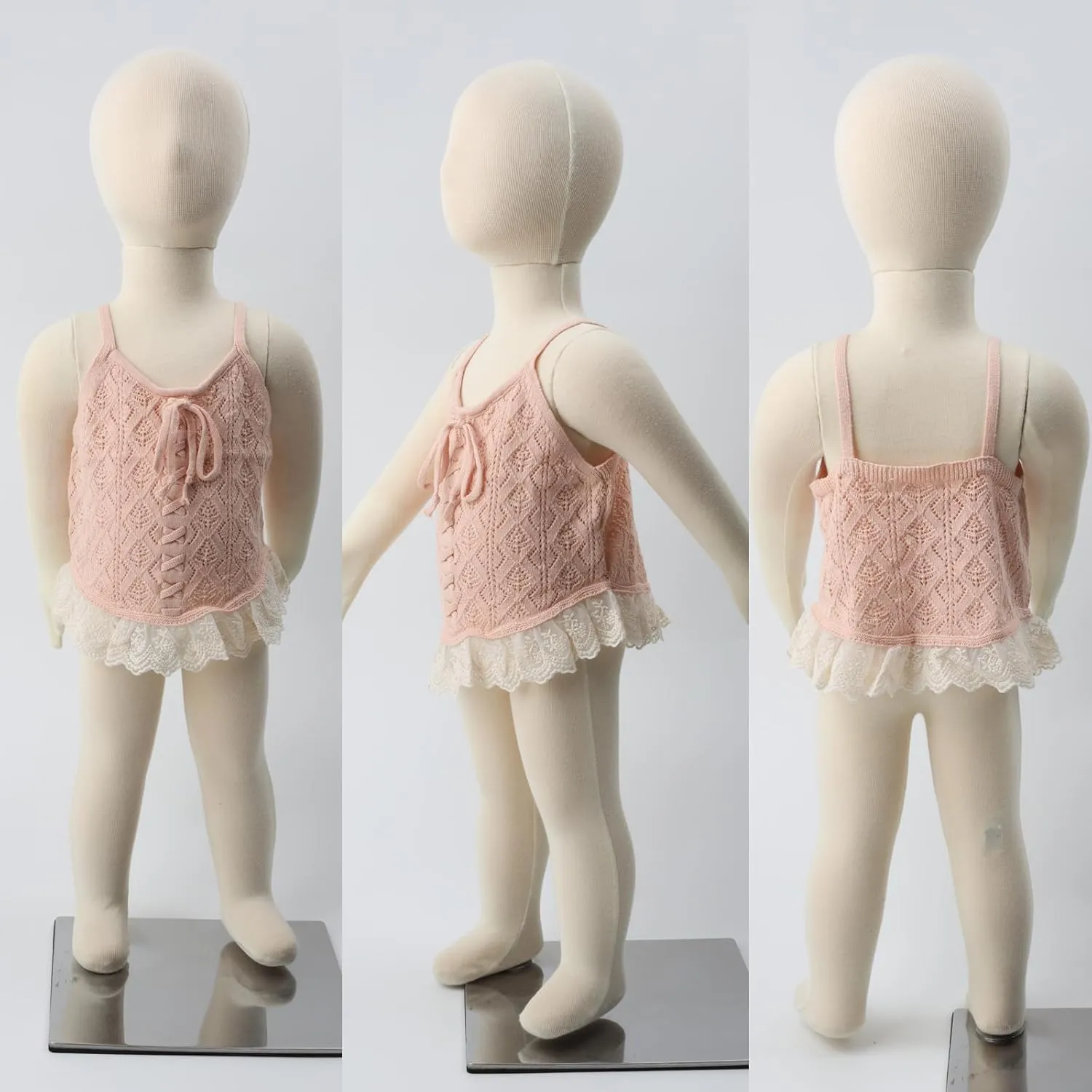 HOOLCHEAN Baby Girls Summer Thin Knit Wide Camisole Shirt Toddler Swing Top