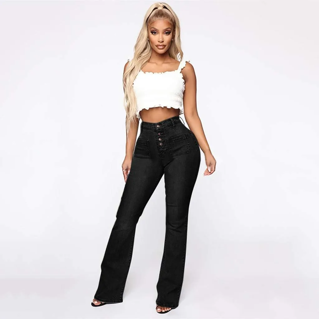 Jeans For Women Trendy Fashion Bib Jumpsuits Rompers Pants Bib Sexy Women's Jeans Pants For Women Casual Denim Pants