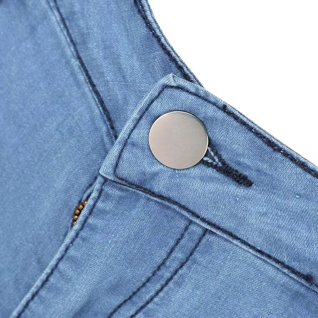 Jeans For Women Trendy Fashion Bib Jumpsuits Rompers Pants Bib Sexy Women's Jeans Pants For Women Casual Denim Pants