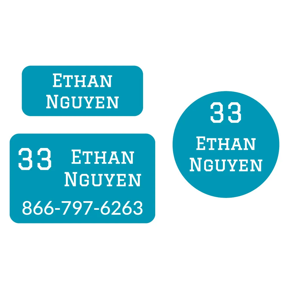 Jersey Clothing Labels Pack