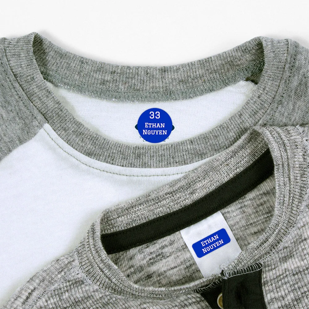 Jersey Clothing Labels Pack