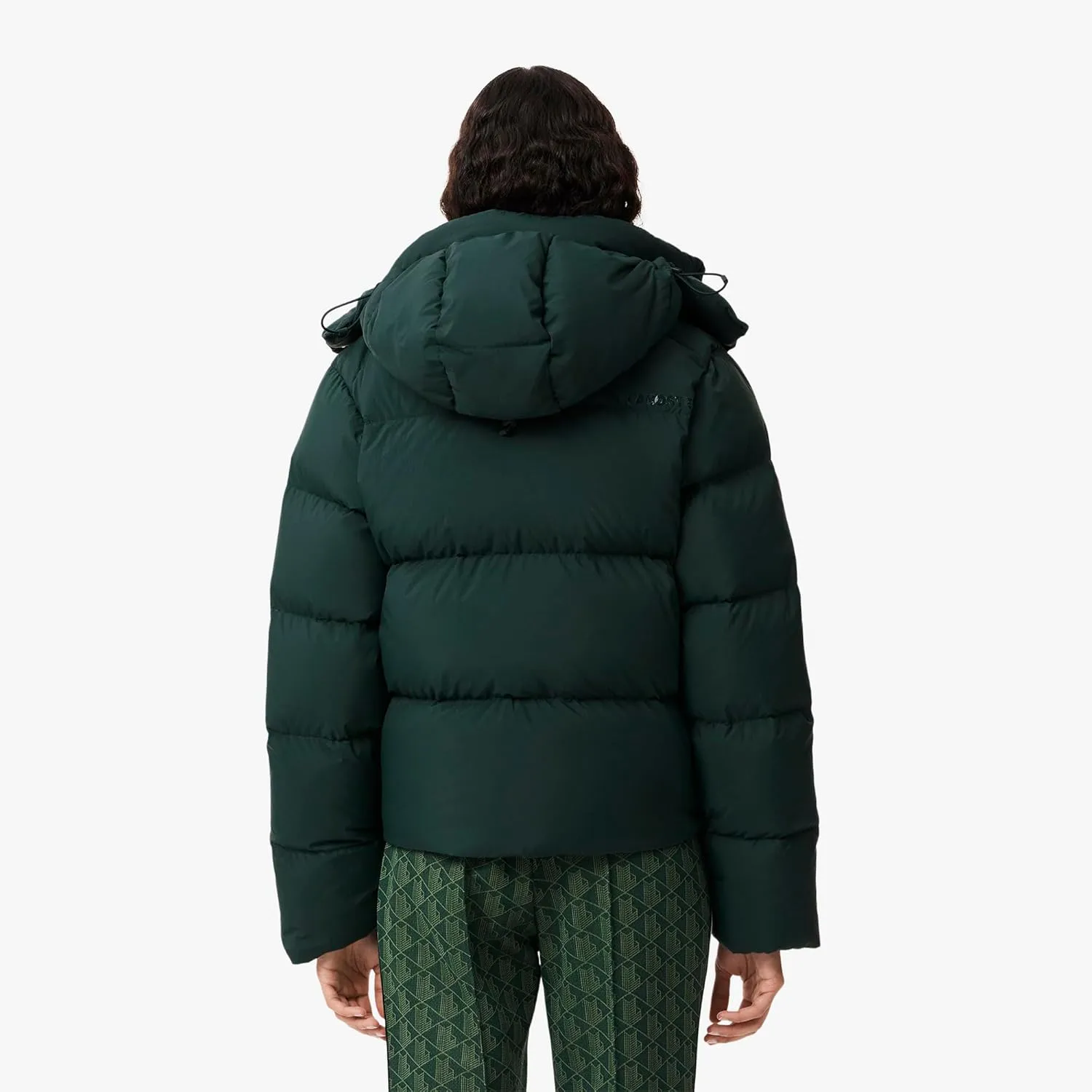 Lacoste Women's Padded Down Logo Jacket with Hood