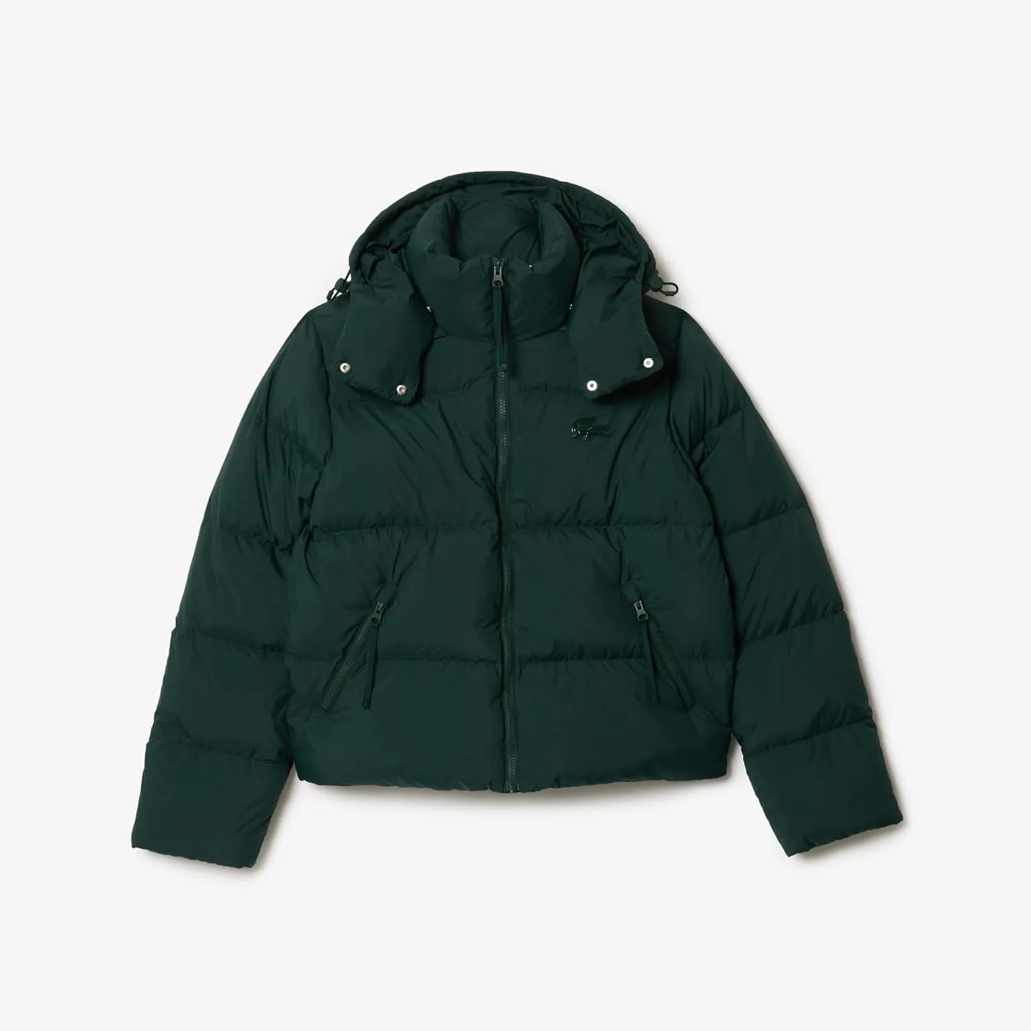 Lacoste Women's Padded Down Logo Jacket with Hood