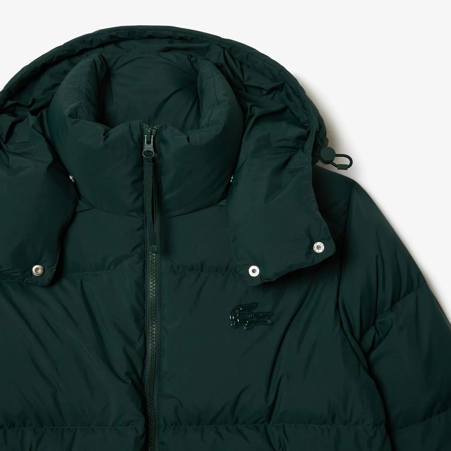 Lacoste Women's Padded Down Logo Jacket with Hood
