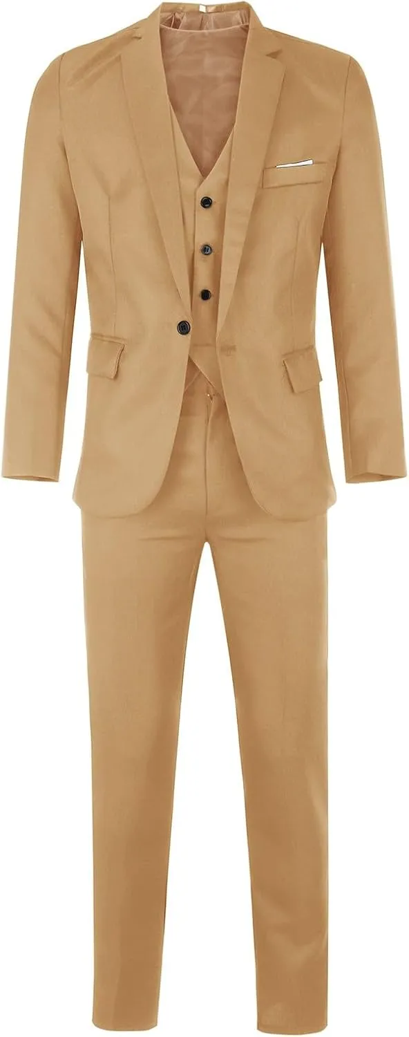 LCMTWX Wedding Suits For Men Business Wedding Party Jacket Vest & Pants Coat Mens Dress Suit Suits For Men Big And Tall