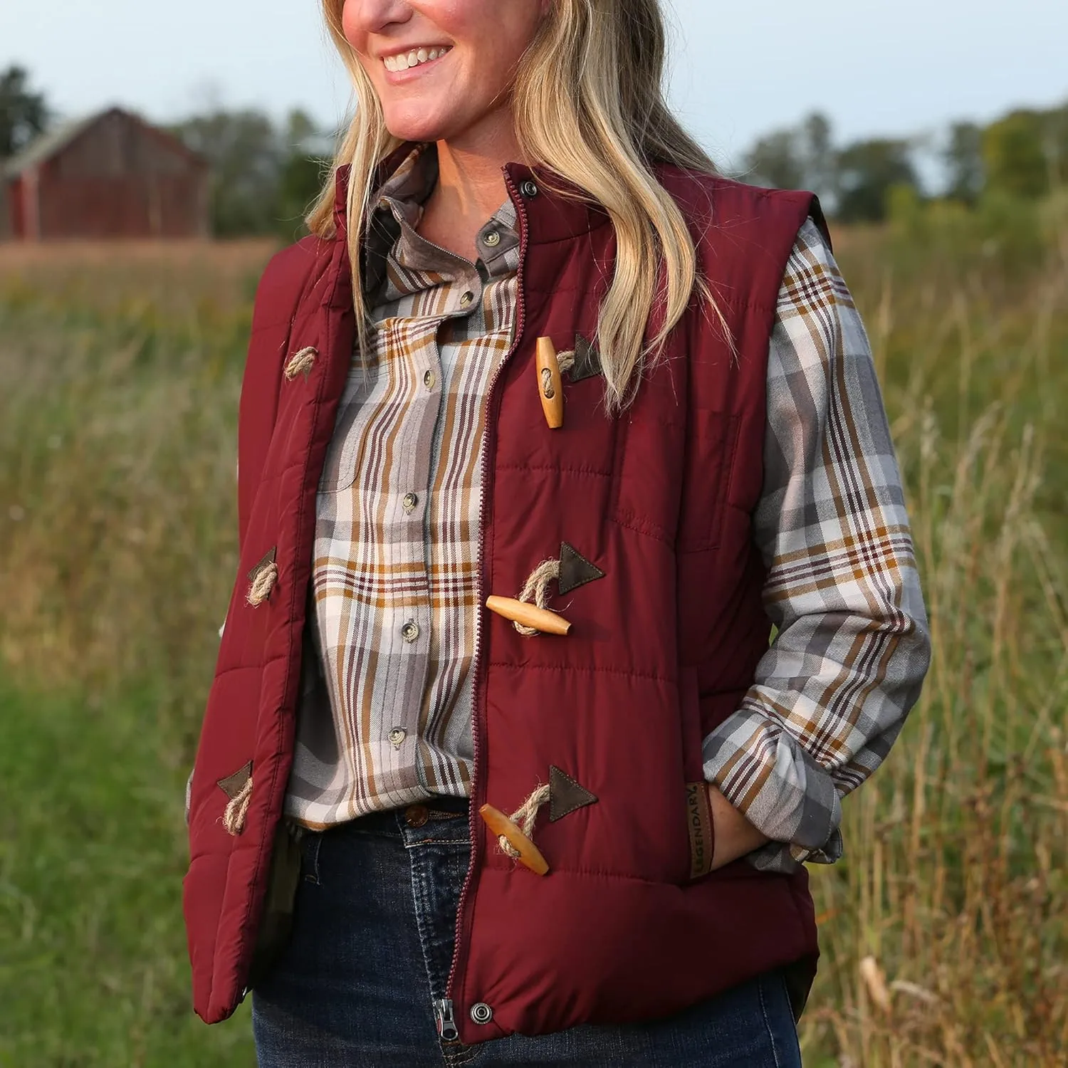 Legendary Whitetails Women's Quilted Toggle Puffer Vest