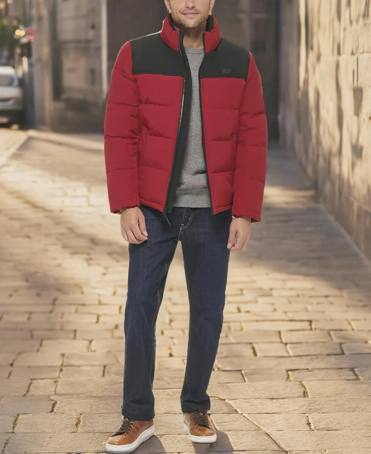 Levi's Men's Arctic Cloth Retro Bubble Puffer Jacket