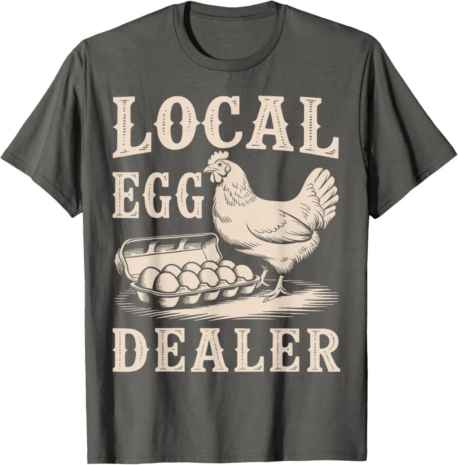 Local Egg Dealer Retro Chicken Funny Farmer Easter T-Shirt
