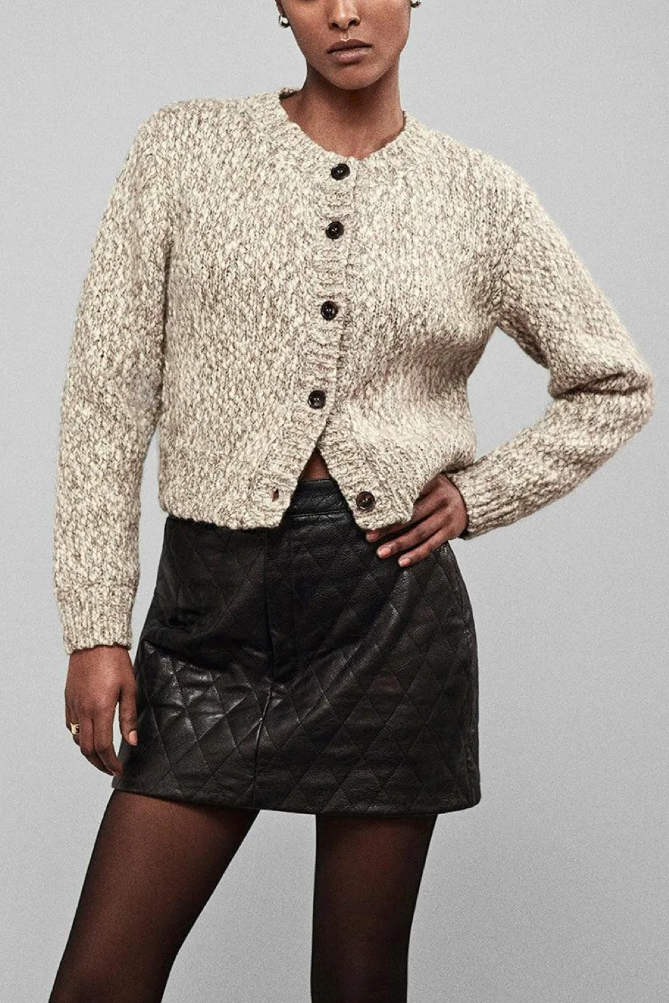 Marl Cardi Sweater