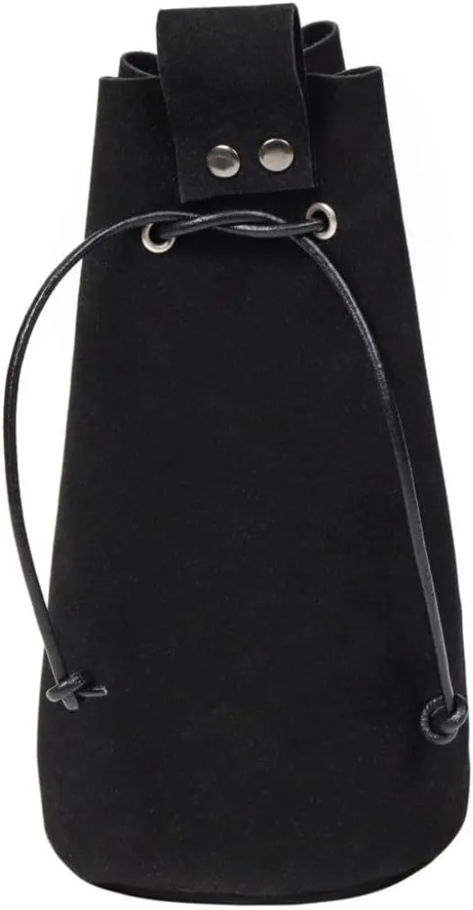 Medieval Knight Viking Suede Storage Small Bag Bucket Holder Belt Cosplay Accessory