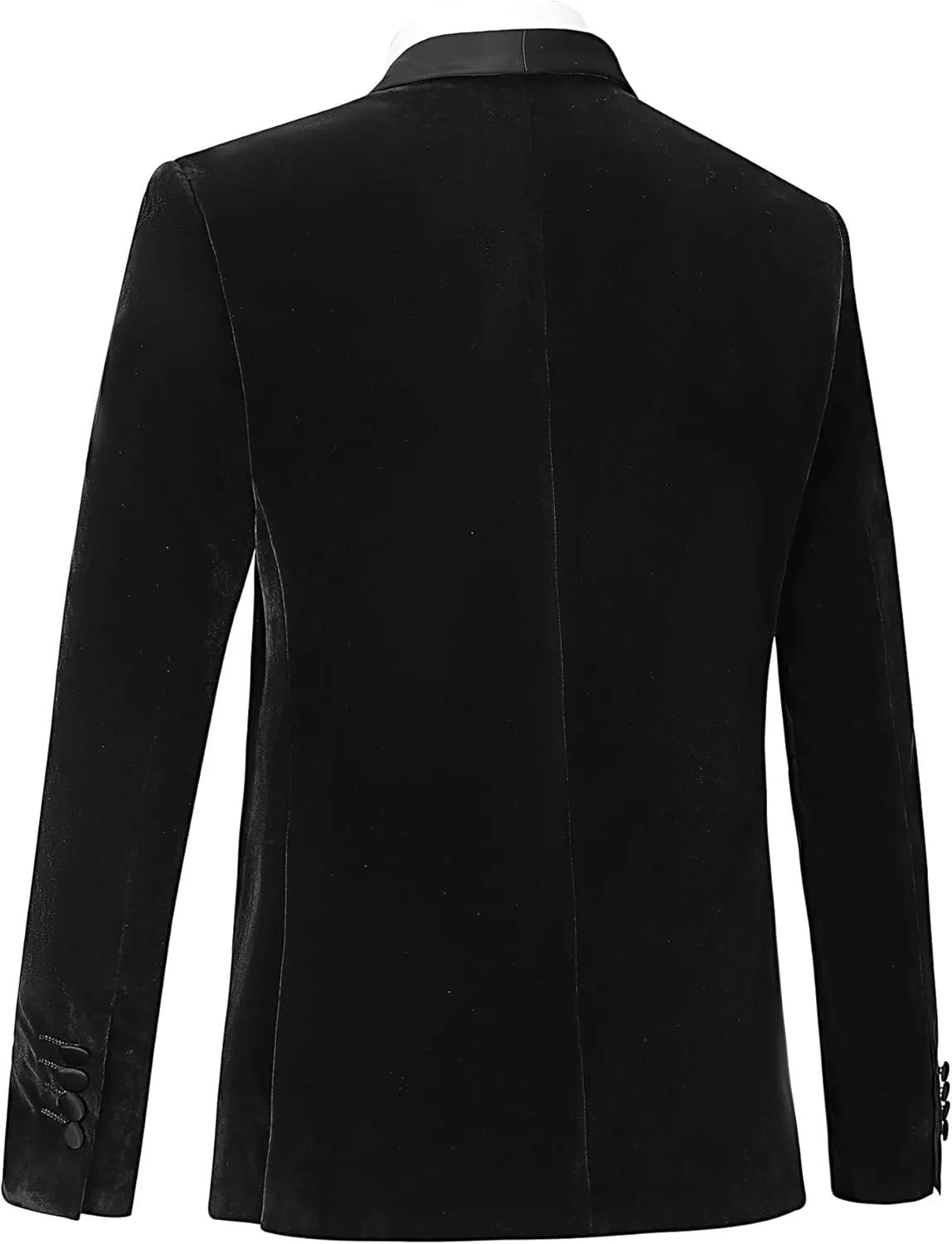 Men Suit Blazer Tuxedo Slim Fit Velvet Party Wedding Prom